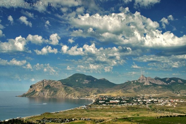 Фото Крым. Вид на Карадаг и Коктебель