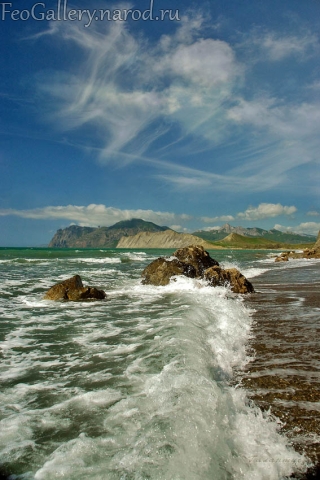 Фото Крым. Вид на Тухую бухту, мыс Хамелеон
