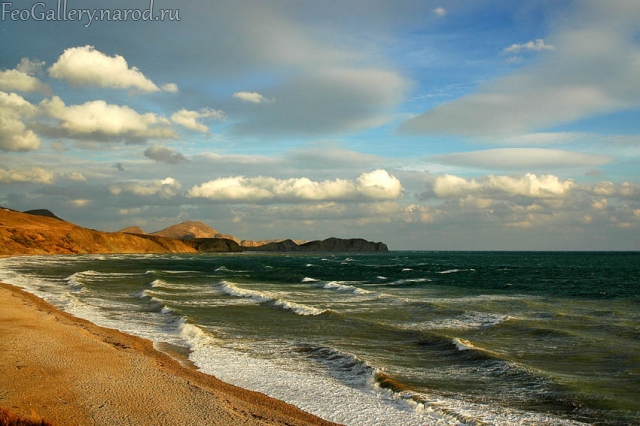 Фото Крым. Вид на Хамелеон с пляжа