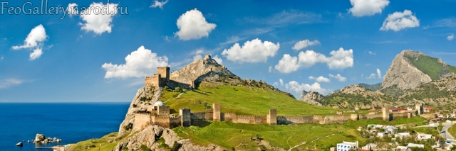 Фото Крым. Панорама Генуэзской крепости в Судаке