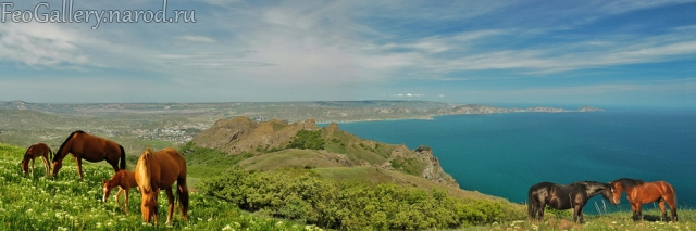Фото Крым. Понорама. Вид на хребет Кок-Кая