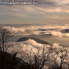 Вечер. Вид на Аю-Даг в облаках с Крымских гор