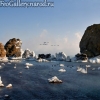 Фото Крым. Панорама. Вид на скалы Лягушки с берега